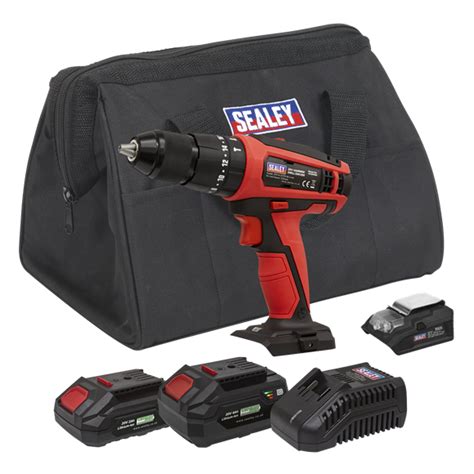 Hammer Drill Driver Kit Ø13mm 20v Sv20 Series 2 Batteries