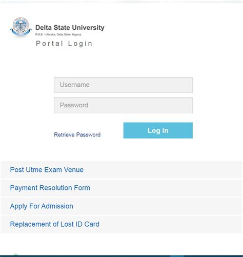 DELSU Portal | Delta State University, Abraka - Login Now