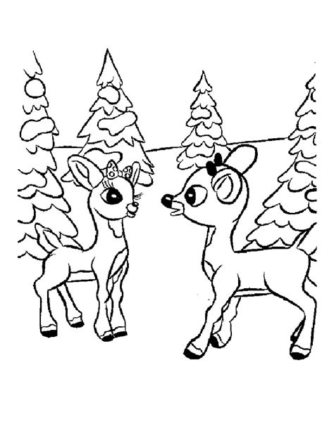 Coloring Pages Of Rudolph The Red Nosed Reindeer