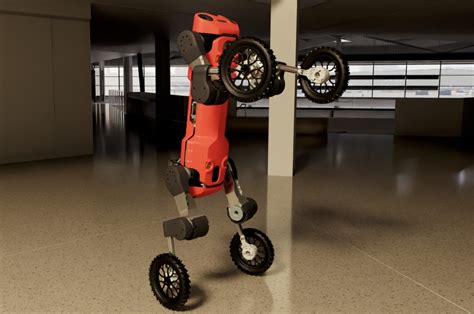 Wheeled quadruped robot can stand up to chuck boxes into bins - Yanko ...