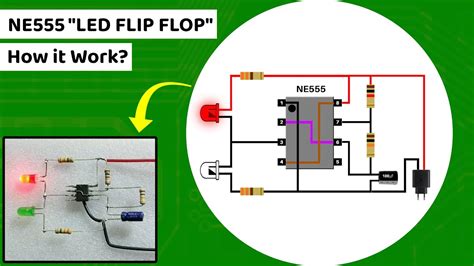 Prinsip Kerja Led Flip Flop Ic Ne Analisa Low High Youtube