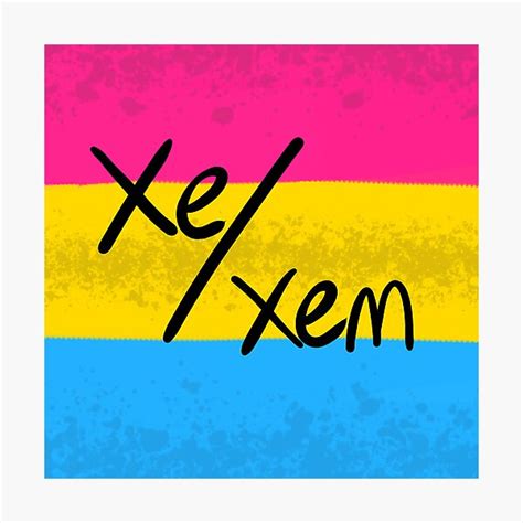 Pansexual Pan Panromantic Xe Xem Pronoun Pin Pride Flag LGBT LGBTQIA