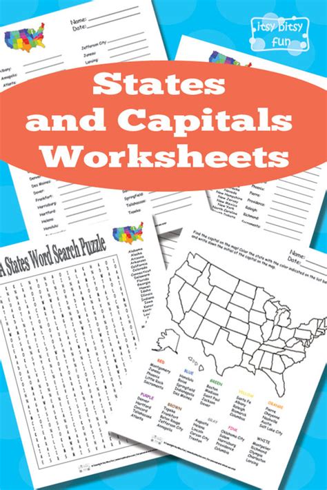 10 State Capitals Worksheet Worksheets Decoomo