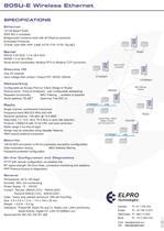 U E Wireless Ethernet Modem Elpro Technologies Pdf Catalogs