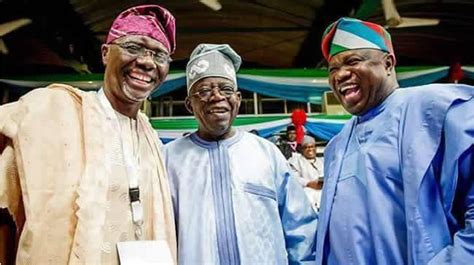 Apc Convention Tinubu Ambode Meet Pose For Photographs Punch