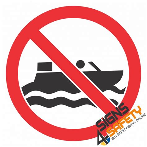 Nosa Sabs Pr12 No Boats Sign Prohibitive Safety Signs Online South