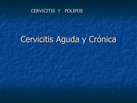 Cervicitis Polipos Ppt