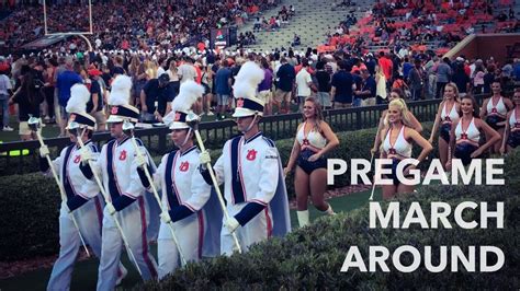 2018 Auburn University Marching Band Pregame March Around Youtube