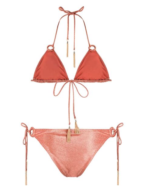 Zimmermann Metallic Bikini Farfetch