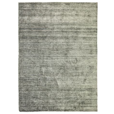 Grey Hand Knotted Bamboo Silk And Wool Rug Temple And Webster