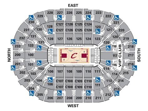 Seating Charts Quicken Loans Arena Official Website