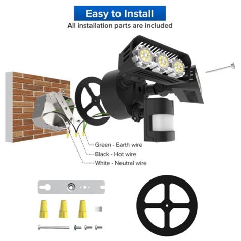 Sansi W W Led Motion Sensor Security Light Lm Outdoor