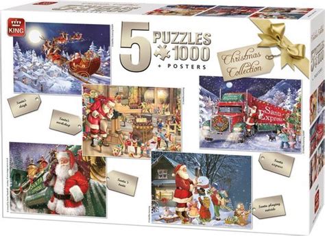 5-in-1 Christmas Puzzle | King Puzzles| Christmas Puzzle 1000 pieces