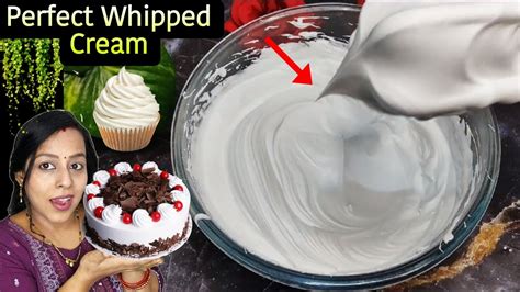 Ghar Pe Whipped Cream Kaise Banaye How To Make Perfect Whipped Cream At Home Whipped Cream