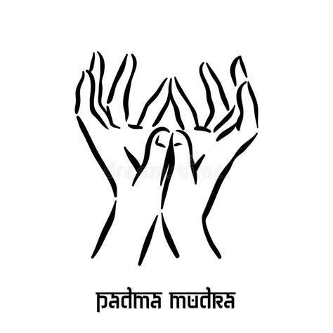 Padma Mudra Espiritualidad Manual Yoga Hind De Los Dedos Gesto