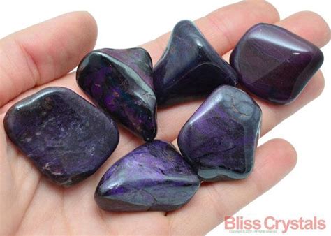 Very Rare Xl Sugilite Tumbled Stone Purple Bag Etsy Sugilite