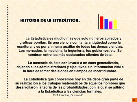 Unidad Reseña Histórica De La Estadística Y La Probabilidad Y Su