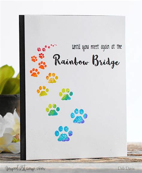 Product Spotlight Rainbow Bridge Series Pet Sympathy Cards Rainbow