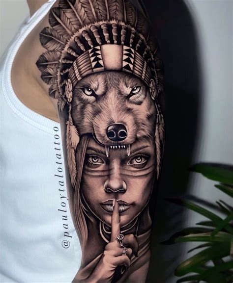 Tattoo India Com Lobo - #tattoo #india #lobo | Antebraco, Tatuagem masculina, Tatuagem india ...