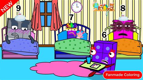 Oh No Numberblocks 7 8 9 Sick Numberblocks Fanmade Coloring Story