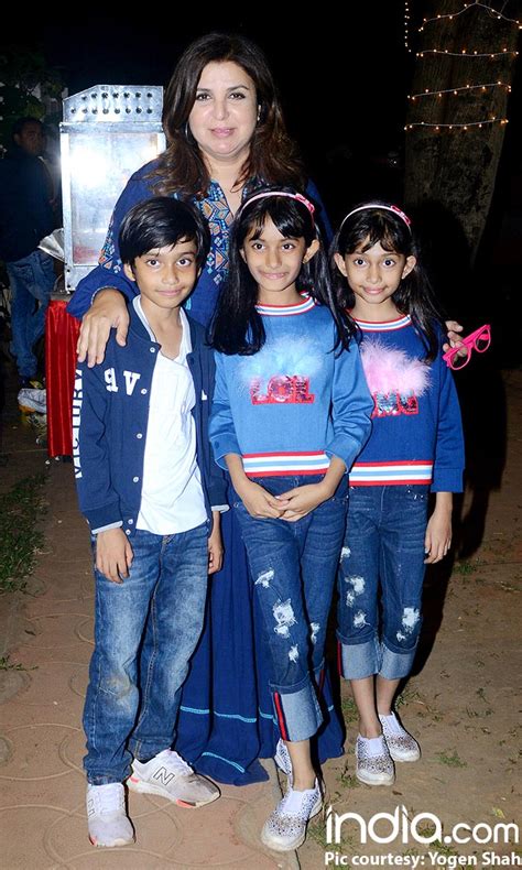 In pics: Farah Khan's triplets turn 10, brother Sajid Khan hosts a star ...