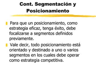 Segmentación y Posicionamiento PPT