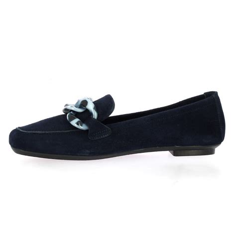 Mocassins Reqins Cuir Velours Marine Hanissa Peau