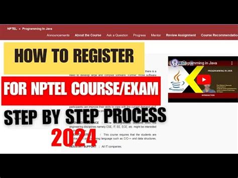 How To Register For Nptel Online Courses In How Register Nptel