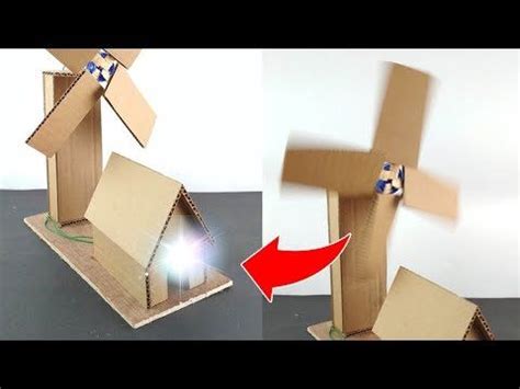 working model   wind turbine  cardboard   easy