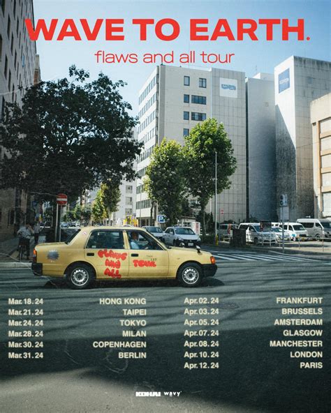 Wave to Earth World Tour Dates Announced : r/wavetoearth