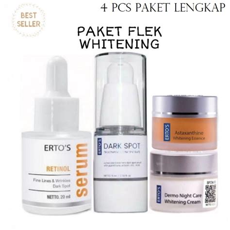 Jual Ertos Cream Penghilang Flek Dan Noda Hitam Original Pilihan Paket