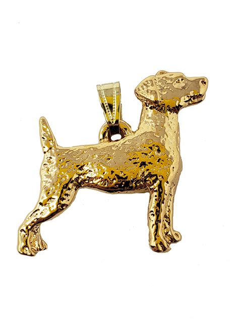 Jack Russell Terrier 24k Gold Plated Pendant Pendants