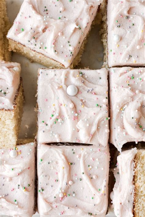 High Altitude Vanilla Sheet Cake Curly Girl Kitchen