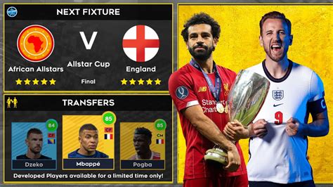 DLS 22 African Allstars Vs England Salah Vs Kane Dream League