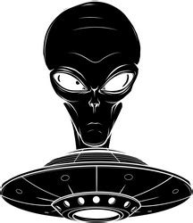 Alien Silhouette Vector Images Over 7 100