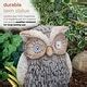 Alpine Corporation 10 Tall Outdoor Solar Powered Owl Yard Statue With