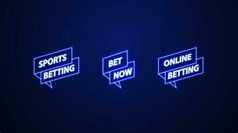 Online Betting Isolated Neon Blue Stickers Collection Icons For Bet