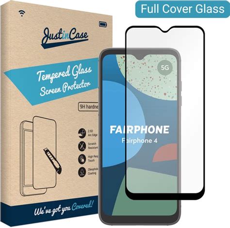 Fairphone Screenprotector Full Cover Gehard Glas Zwart Just