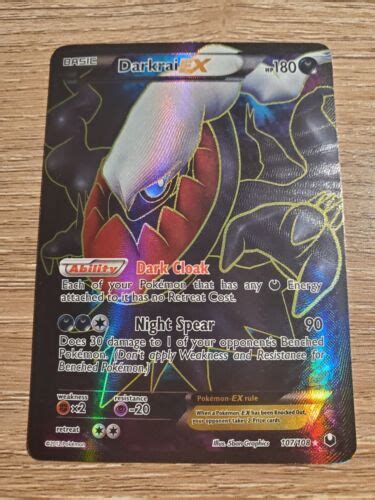 Pokémon TCG Darkrai EX Dark Explorers 107 108 Regular Full Art Ultra