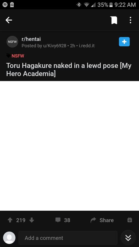 AM NSFW NSFW Toru Hagakure Naked In A Lewd Pose My Hero Academia