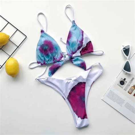 Melphieer Bikini Brasile O Con Lazo Para Mujer Traje De Ba O De Dos