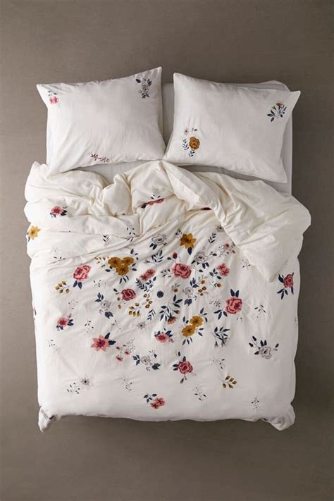 Pieces Set Embroidered Cotton Duvet Cover Set King Duvet Etsy