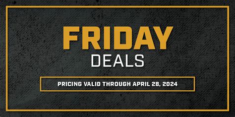 Friday Deals April 19th 2024 Vance Outdoors