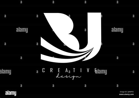 Logotipo Bj B J Con Letra Blanca Y Dise O Conceptual De Carretera