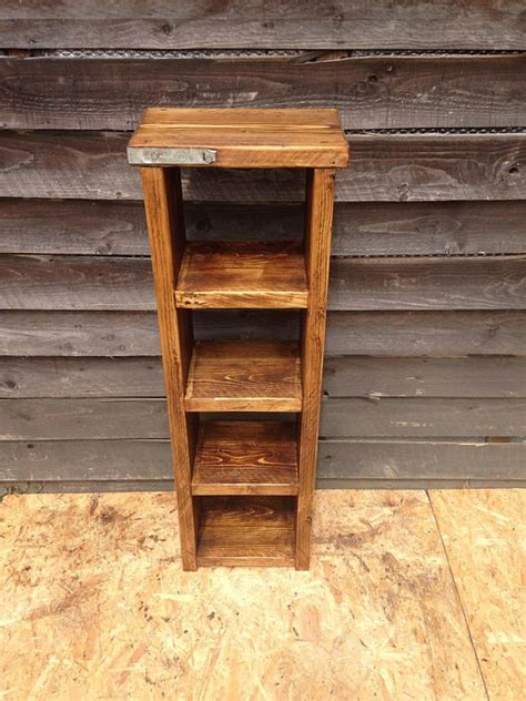 Reclaimed Wood Shelving Unit Industrial Style