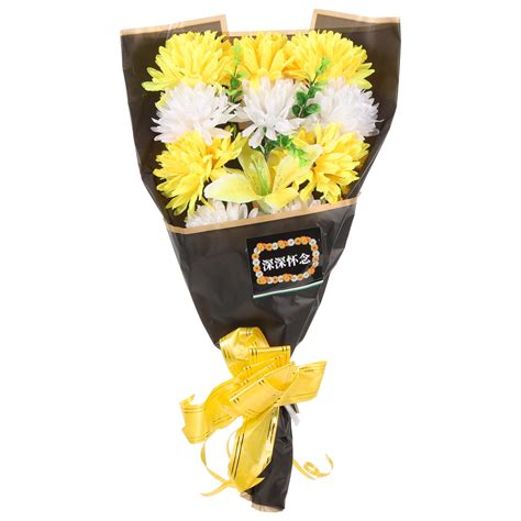 2pcs Cemetery Flowers Tomb Sweeping Flower Bouquets Cemetery Decorations for Grave - Walmart.com