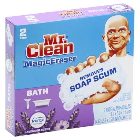 Mr Clean Magic Eraser Bath With Febreze Lavender Scent Cleaning Pads