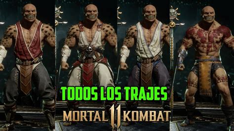 Mortal Kombat Baraka Todos Los Trajes Intros Y Poses Youtube