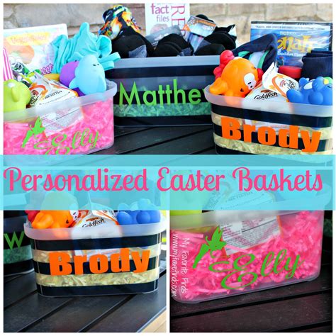 Easy, DIY Personalized Easter Baskets | Personalized easter basket ...