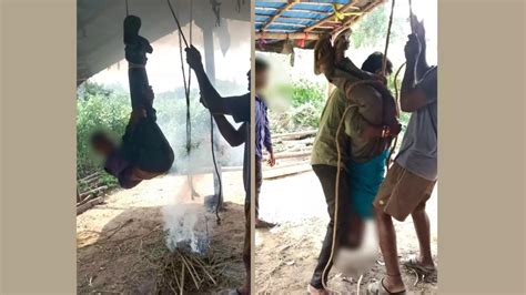 Telangana Dalit Man Friend Hung Upside Down Thrashed On Suspicion Of